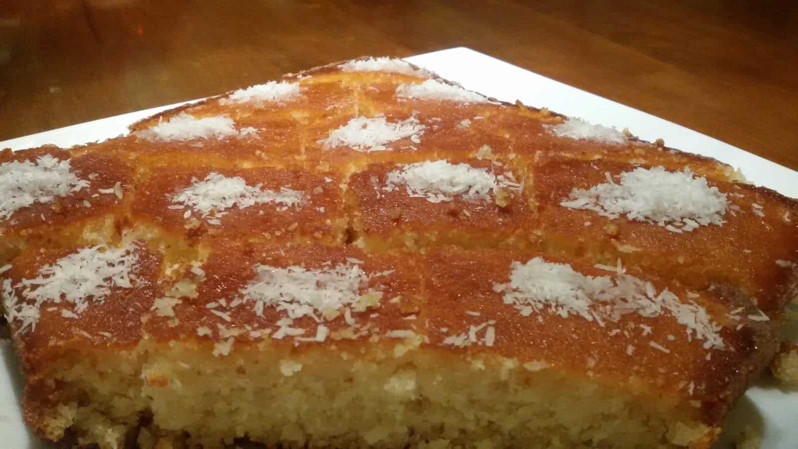 طريقة عمل بسبوسة بالنارجين