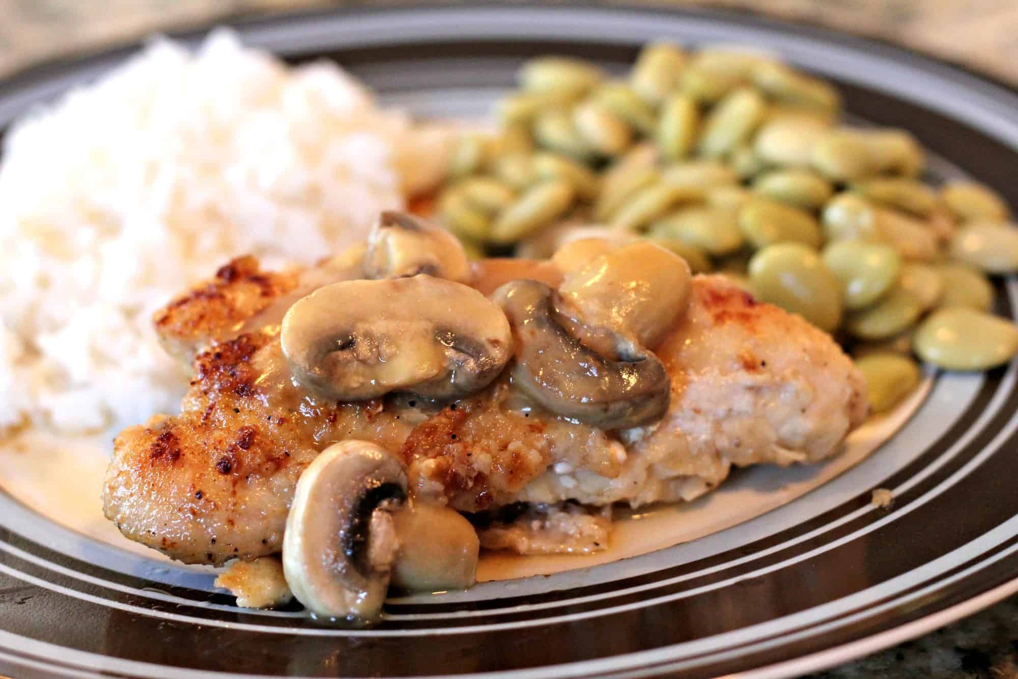 طريقة عمل دجاج بالفطر