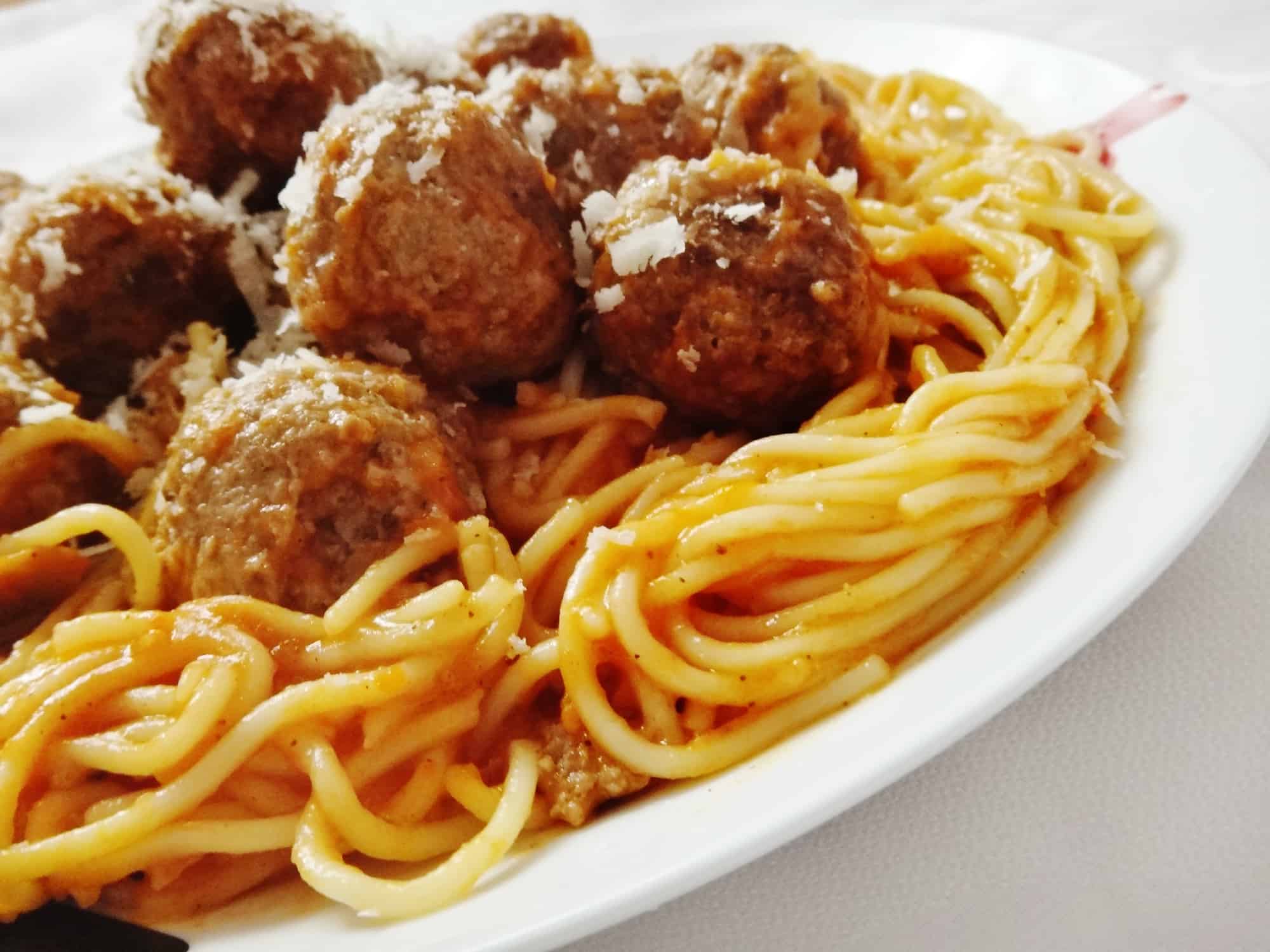 وصفة سباجتي بكرات اللحم