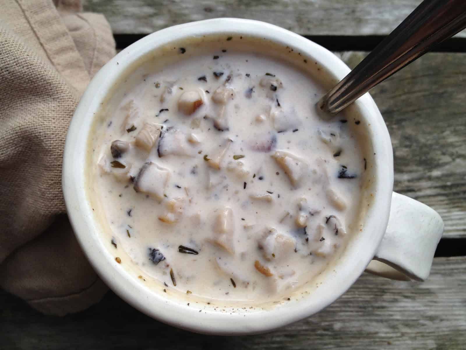 وصفة شوربة الفطر بالحليب سهلة التحضير