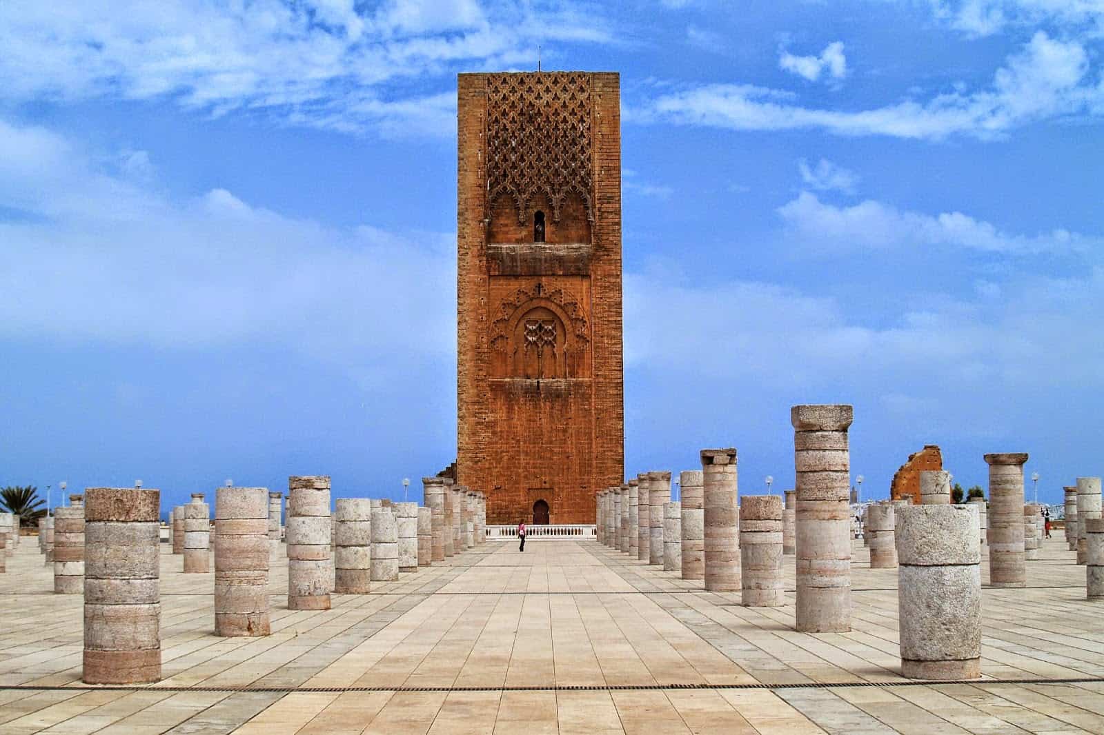 صومعة حسان من الداخل