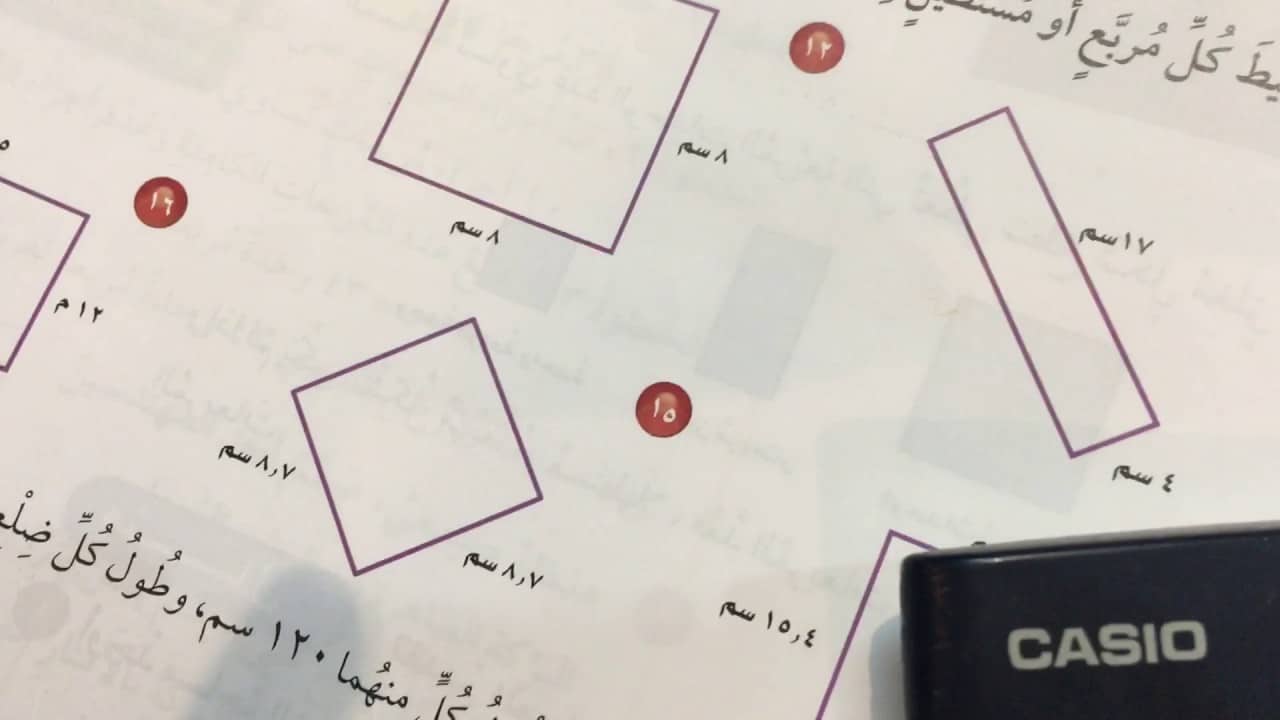 ما هو محيط المربع