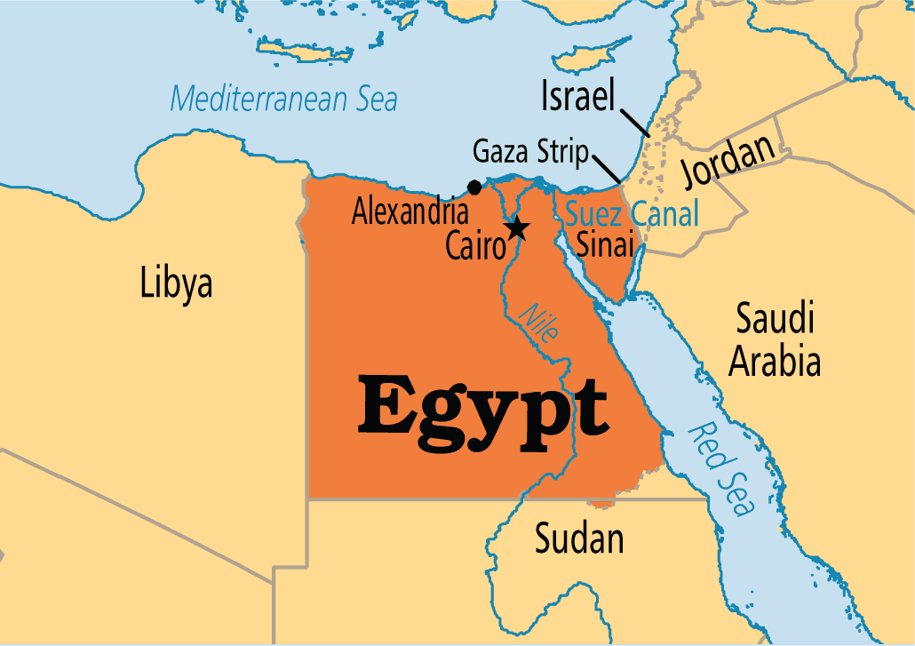 أين تقع مصر في قارة إفريقيا ؟