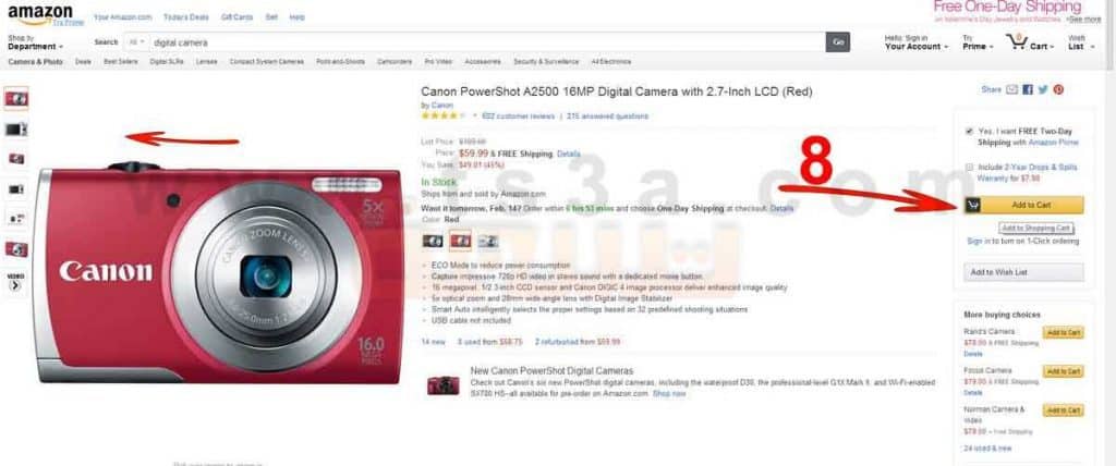 الشراء من موقع امازون