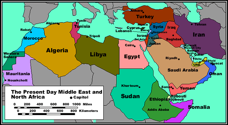ما هي أكبر الدول العربية مساحة ؟