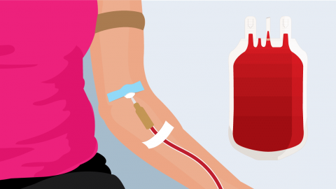 ما هي فصيلة الدم التي يجوز لها التبرع ل b