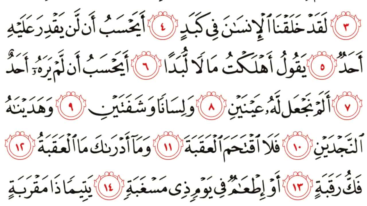 فلا اقتحم العقبة تفسير