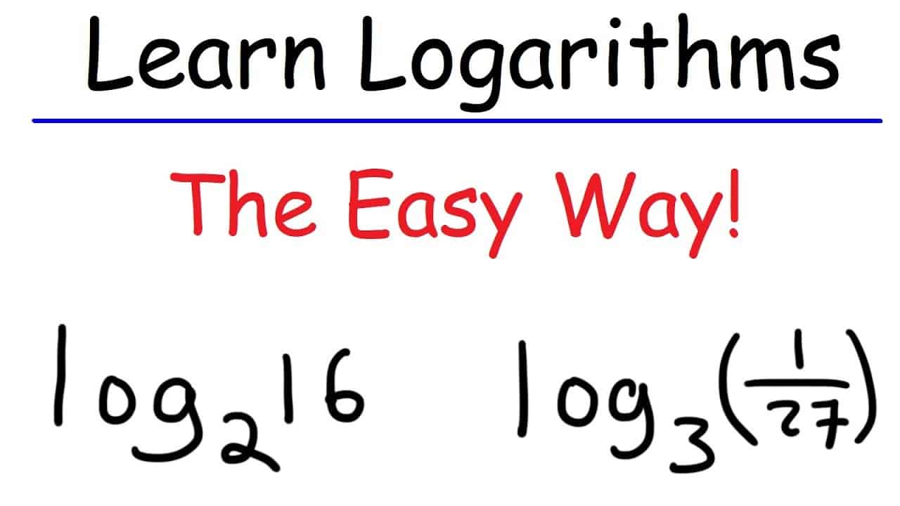 بحث عن اللوغاريتمات وأهم خصائصها