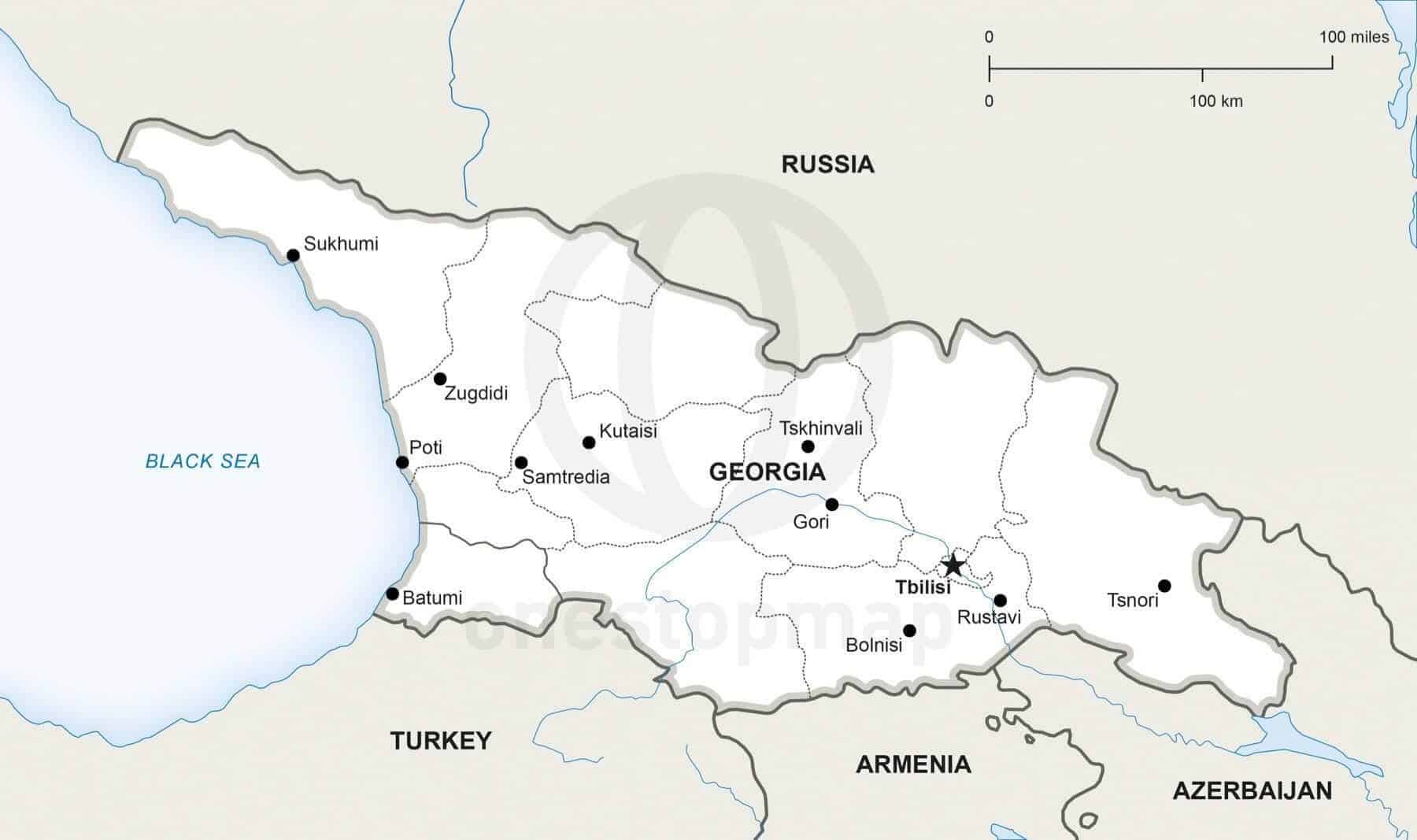 خريطة جورجيا خريطة جورجيا