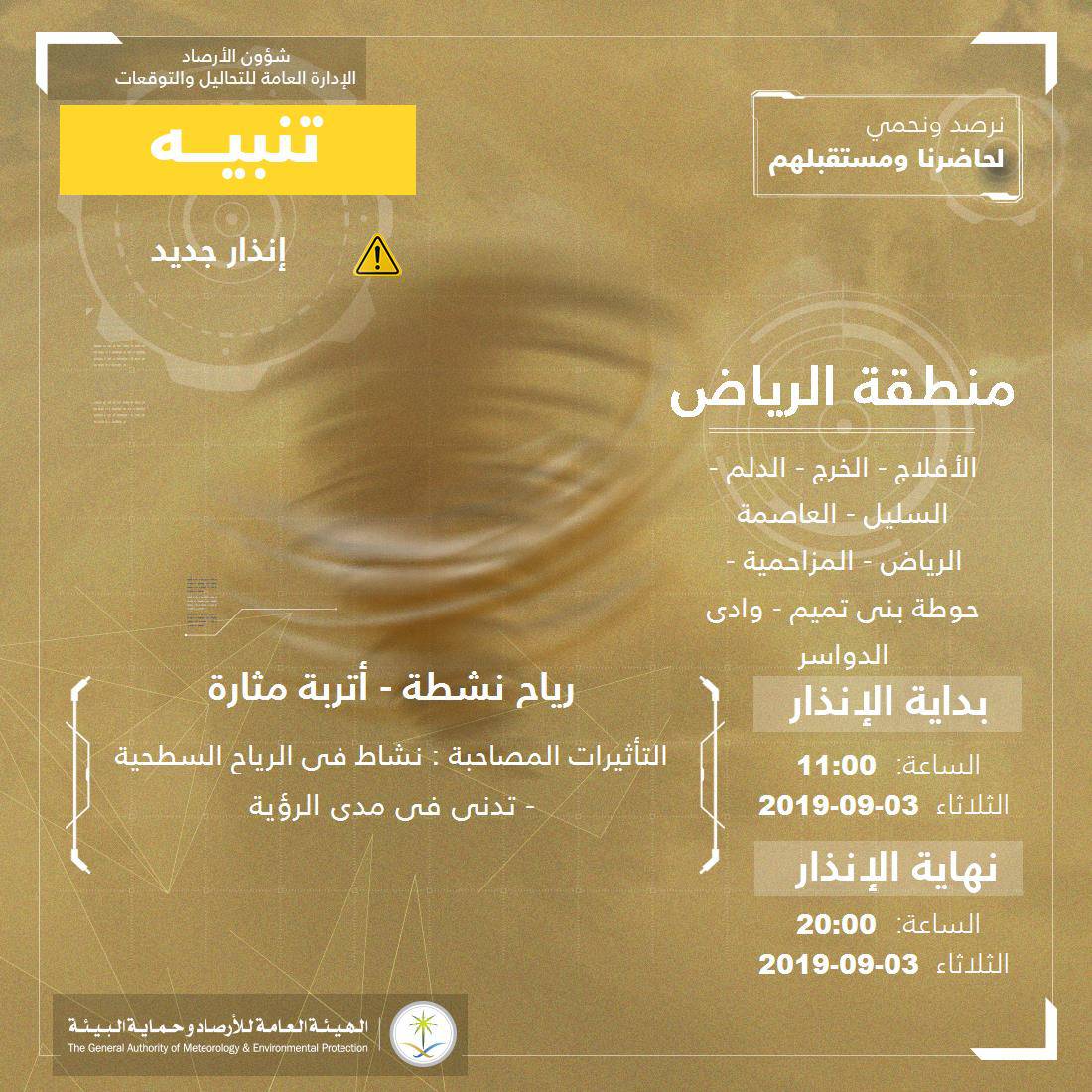 طقس اليوم بالمملكة 3 سبتمبر