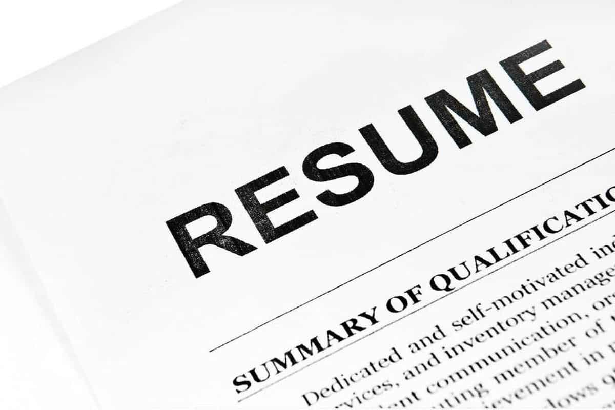 resume معنى