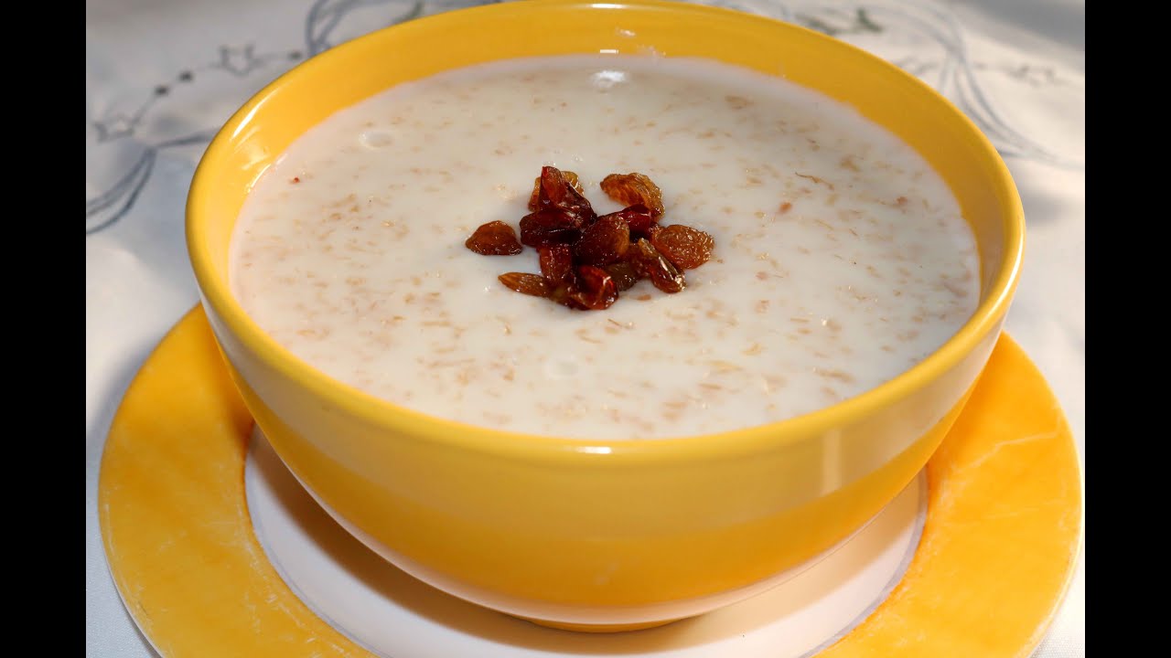 شوربة الشوفان بالحليب