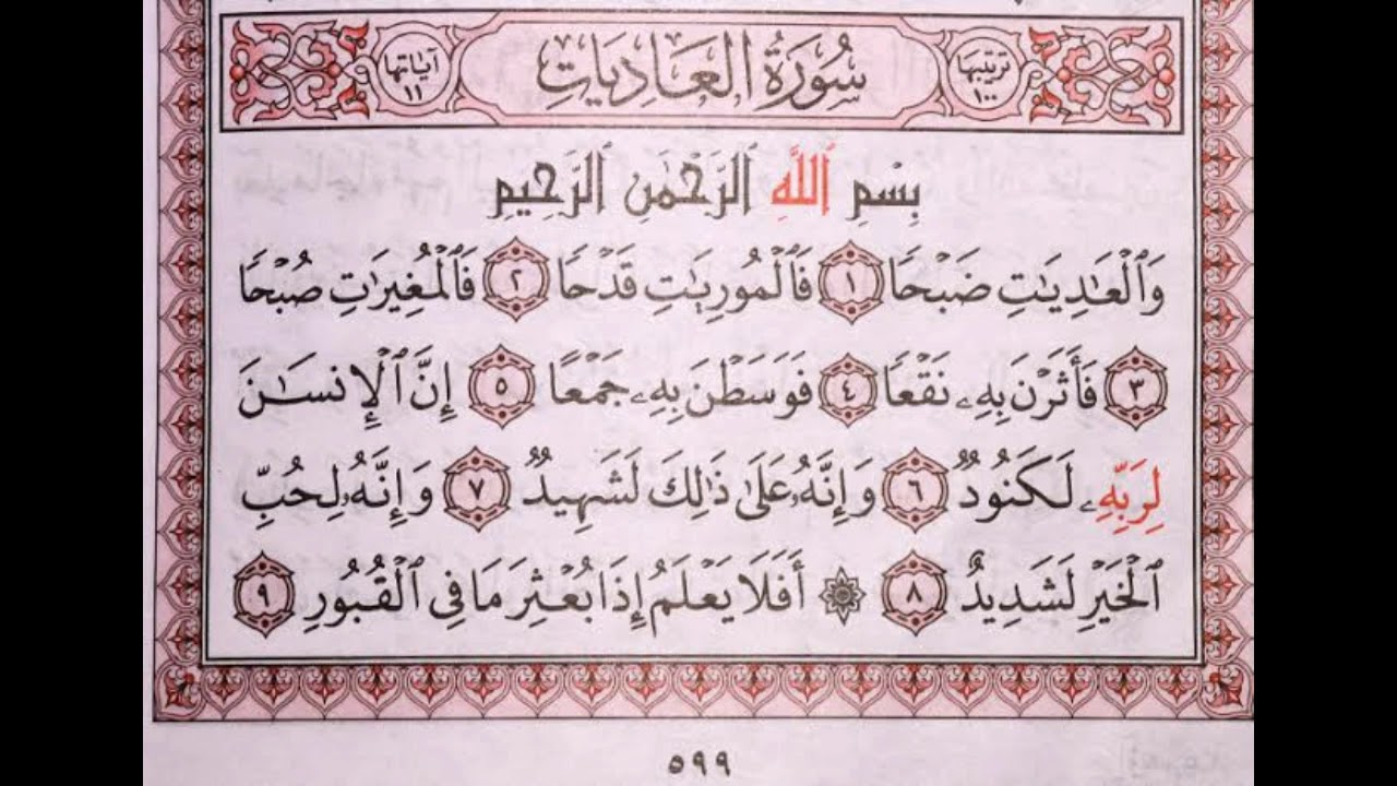 معنى العاديات