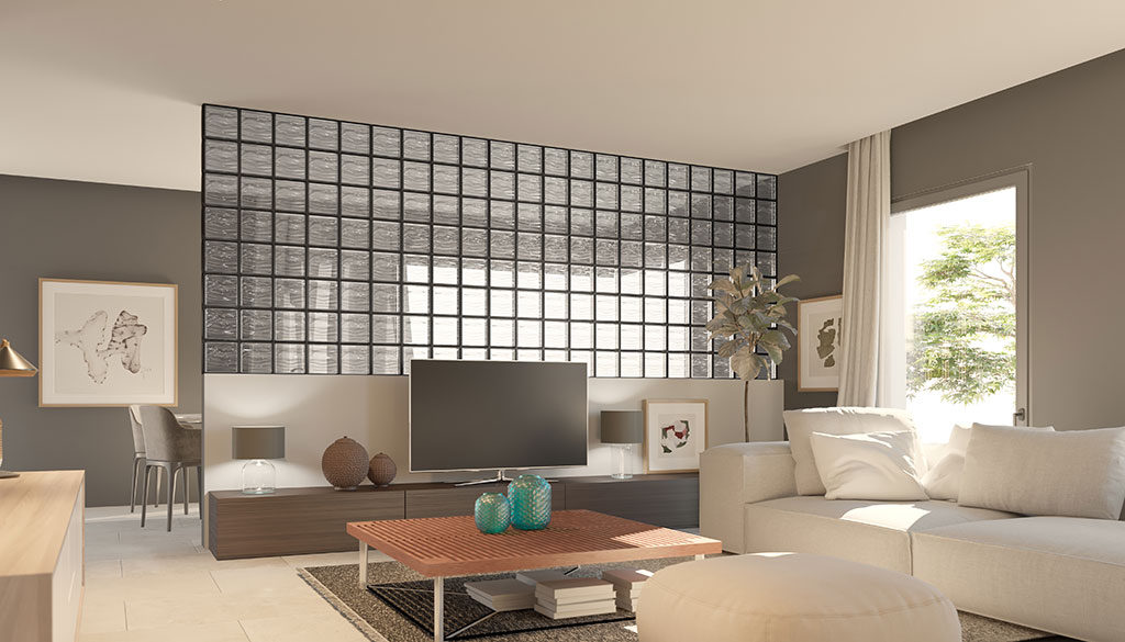 اشكال الطوب الزجاجي