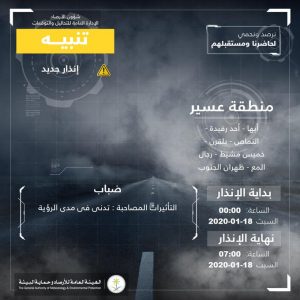 حالة الطقس في السعودية 18 يناير 2020..والأرصاد تُجدد الإنذار بأمطار رعدية حالة الطقس في السعودية 18 يناير 2020..والأرصاد تُجدد الإنذار بأمطار رعدية