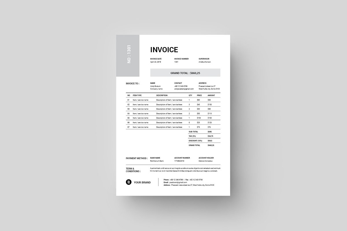 معنى invoice