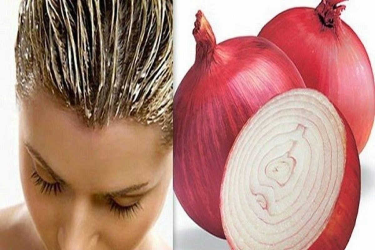 خلطة البصل لتطويل الشعر بسرعة