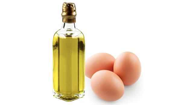 زيت اللوز مع البيض زيت اللوز مع البيض