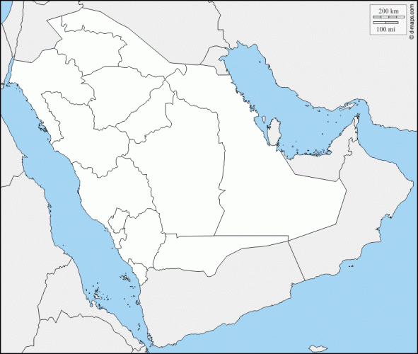 خريطة السعودية صماء خريطة السعودية صماء