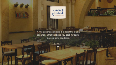 معلومات عن مطعم الصفدي للمأكولات اللبنانية في دبي