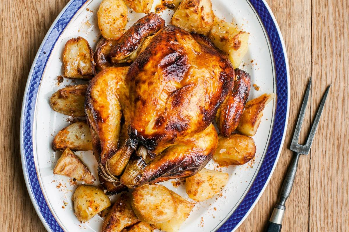 طريقة عمل دجاج بالفرن صحي