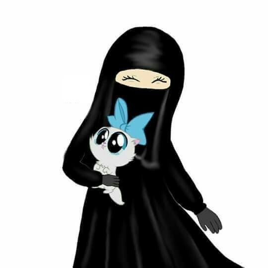 رمزيات منتقبات كرتون