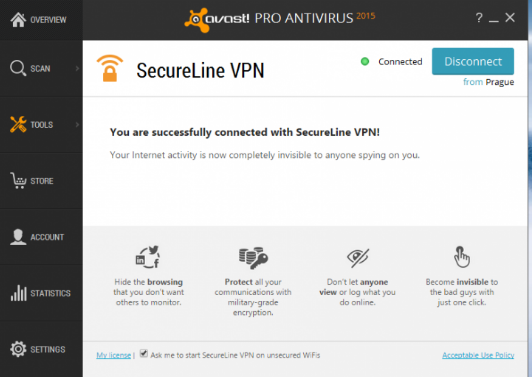 تفعيل avast secureline vpn