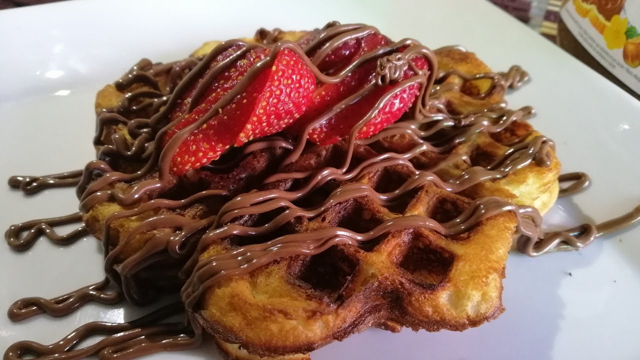 طريقة الوافل بالنوتيلا طريقة الوافل بالنوتيلا