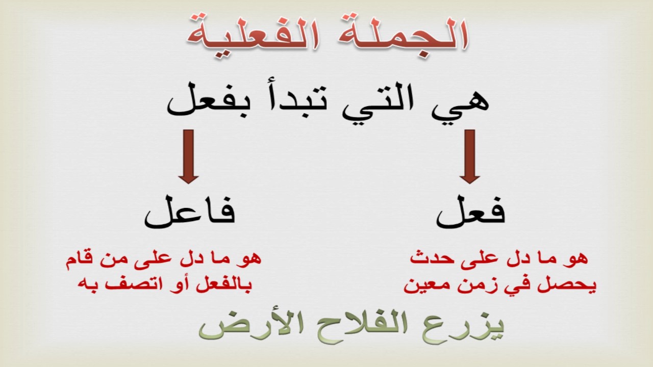 بحث عن الجملة الفعلية مع الشرح والأمثلة