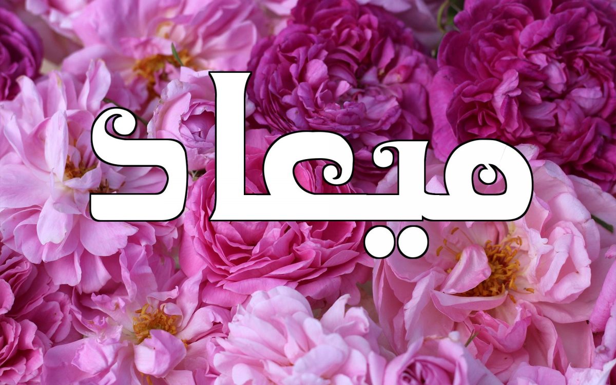 كيف يكتب اسم ميعاد بالانجليزي مزخرف