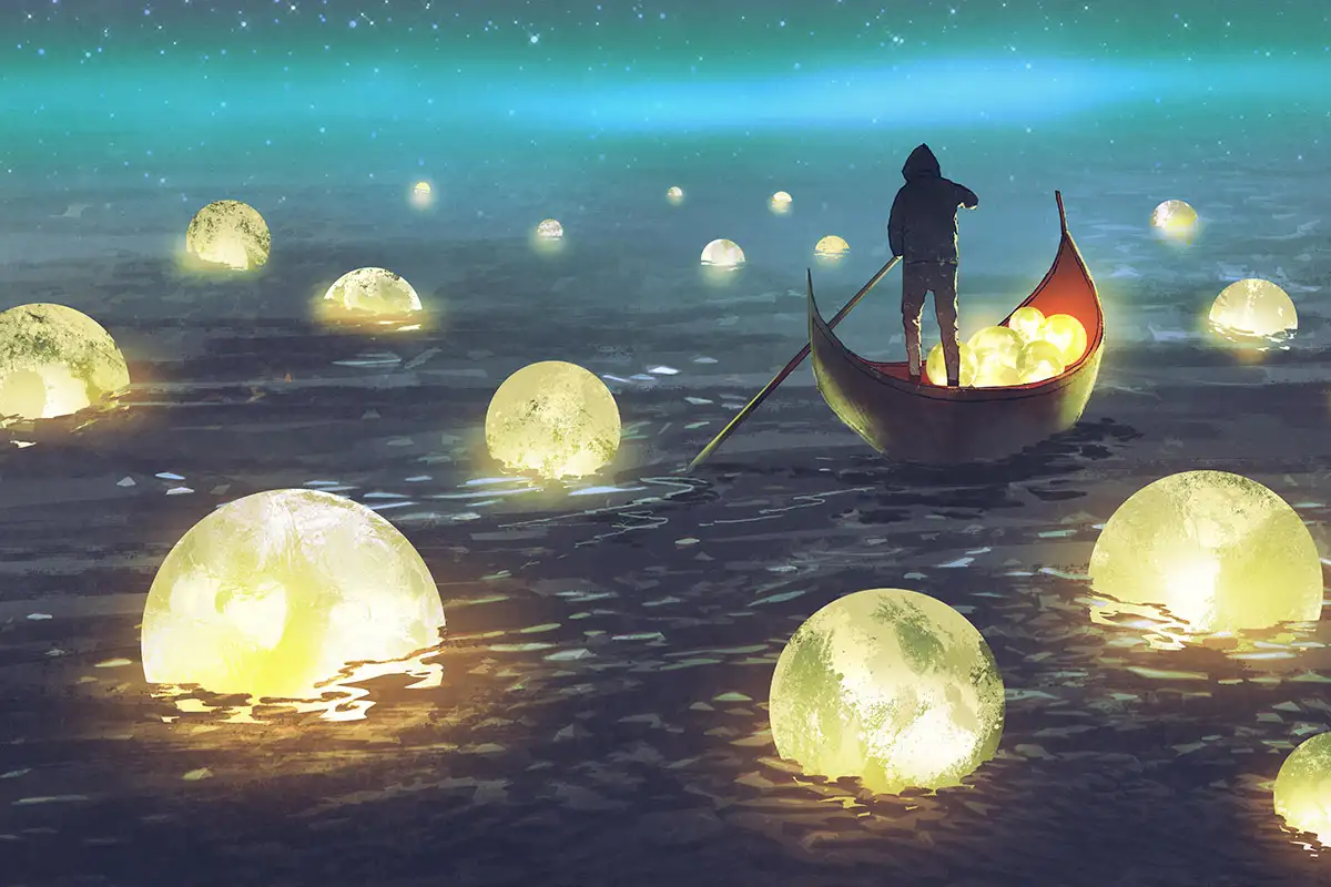 أجمل قصة خيالية قصيرة جدا عن القمر