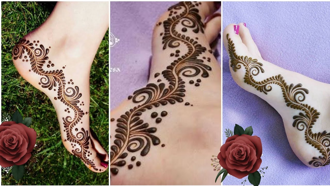أجمل صور نقش حناء للقدمين 2021