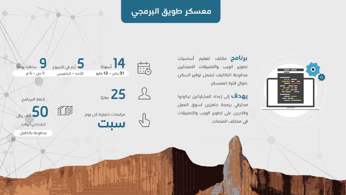 ماهو معسكر طويق البرمجي