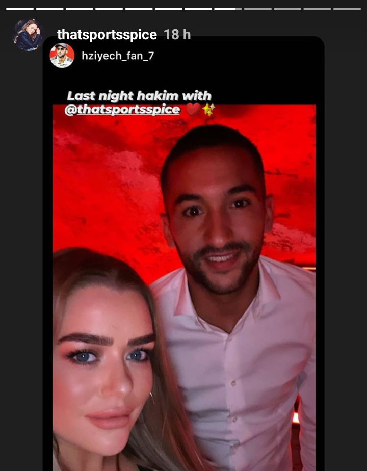 حكيم زياش و حبيبته