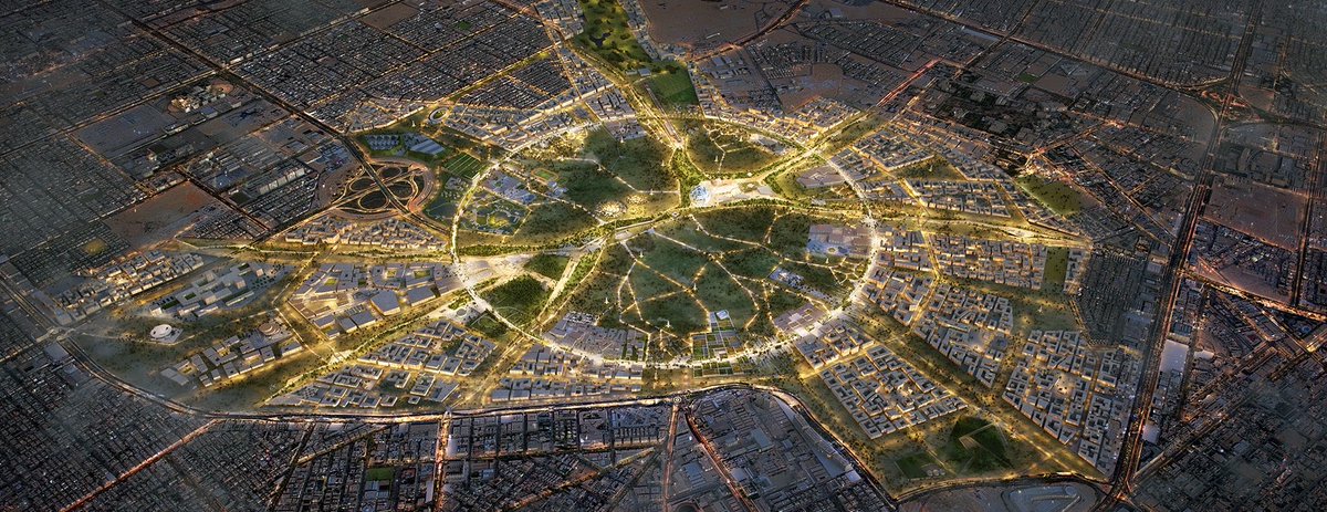 كم مساحة حديقة الملك سلمان