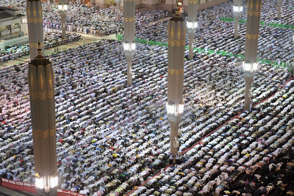 جدول أئمة المسجد النبوي في صلاة التراويح 1445