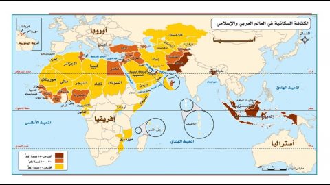 يختلف توزيع سكان العالم العربي والإسلامي وكثافتهم من منطقة إلى أخرى