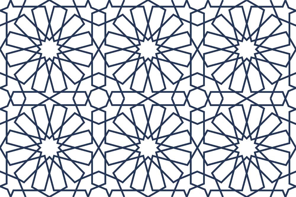 يعتبر التماثل أهم قواعد الزخرفة
