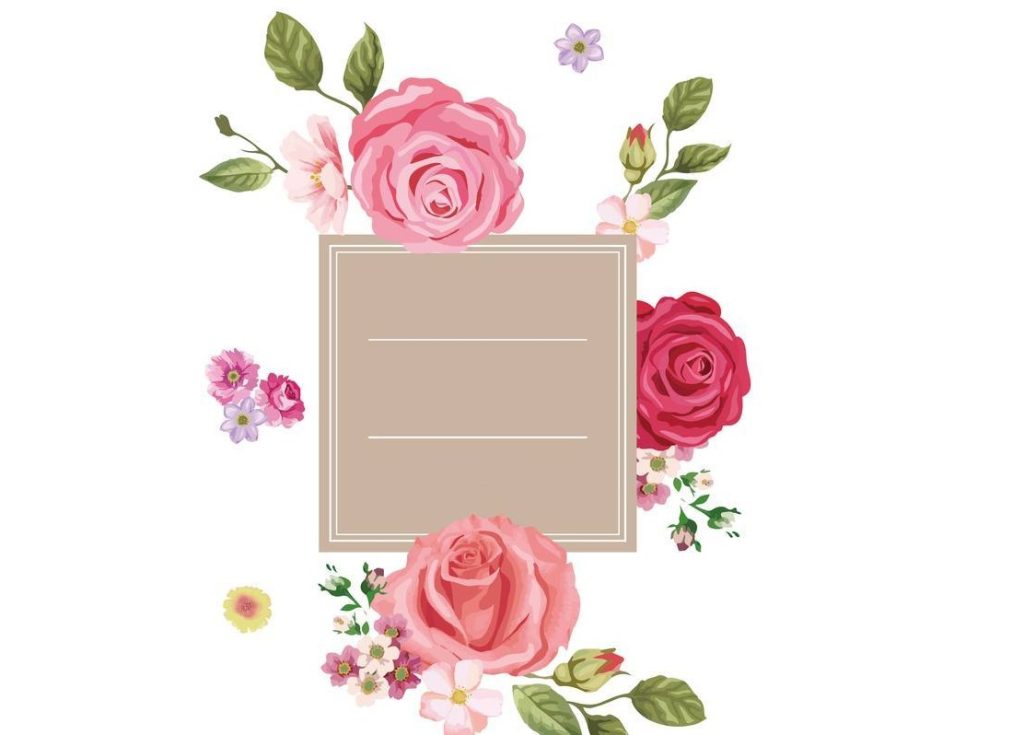 اطارات ورد للتصميم