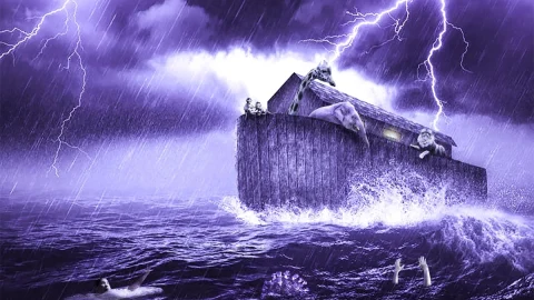 ما هو الحيوان الذي لم يصعد الى سفينه نوح وأين استقرت السفينة
